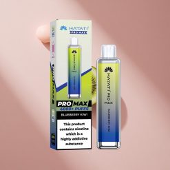 Hayati Pro Max 4000 Puffs Одноразовый вейп Черника Киви с аккумулятором 1400mAh и LED подсветкой