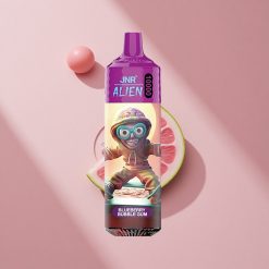 JNR Alien 10000 Puffs Черничная Жвачка с LED (RGB) подсветкой и 850mAh батареей