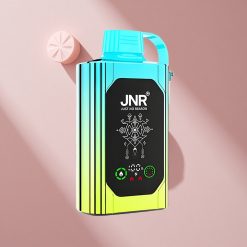JNR Shisha Hookah Box 20500 Puffs с HD дисплеем и Dual Mesh Coil, Чернично-Мятный